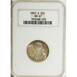 1952-S 25C MS67 NGC
