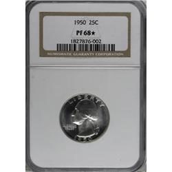 1950 25C PR68 NGC