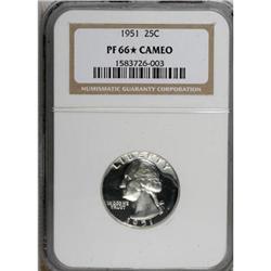 1951 25C Cameo PR66 NGC