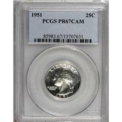 1951 25C Cameo PR67 PCGS