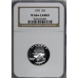 1953 25C Cameo PR68 NGC