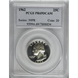 1962 25C Deep Cameo PR69 PCGS