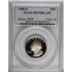 1980-S 25C Deep Cameo PR70 PCGS