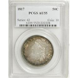 1817 50C AU55 PCGS