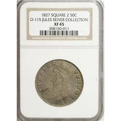 1827 50C Square Base 2 XF45 NGC