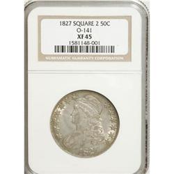 1827 50C Square Base 2 XF45 NGC
