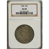 Image 1 : 1828 50C Curl Base 2, No Knob AU58 NGC