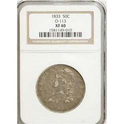 1833 50C XF40 NGC