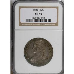 1833 50C AU53 NGC