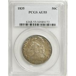 1835 50C AU55 PCGS