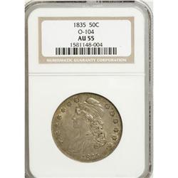 1835 50C AU55 NGC