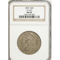 1835 50C AU55 NGC