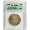 Image 1 : 1836 50C Lettered Edge AU50 ICG