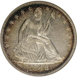 1848 50C AU50 ANACS