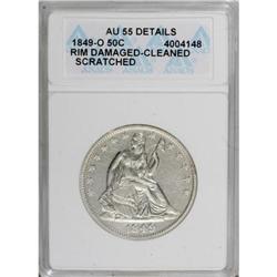 1849-O 50C AU55 ANACS