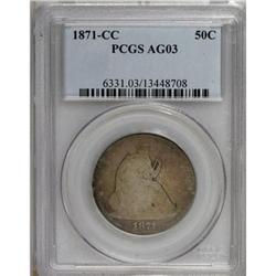 1871-CC 50C AG3 PCGS