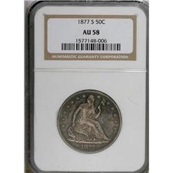 1877-S 50C AU58 NGC