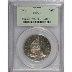 1872 50C PR58 PCGS