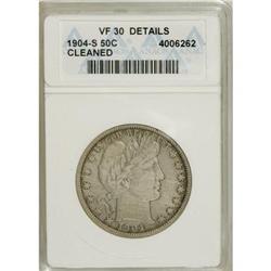 1904-S 50C VF30 ANACS