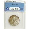 Image 1 : 1918-S 50C AU53 ANACS