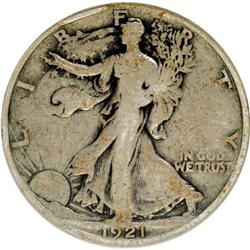 1921-D 50C VG8 ANACS