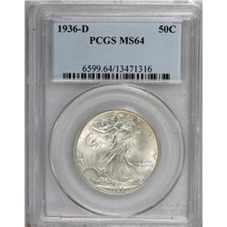 1936-D 50C MS64 PCGS