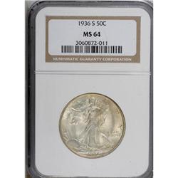 1936-S 50C MS64 NGC