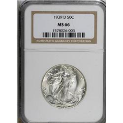 1939-D 50C MS66 NGC