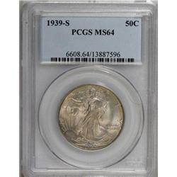 1939-S 50C MS64 PCGS