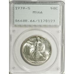 1939-S 50C MS66 PCGS