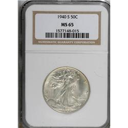1940-S 50C MS65 NGC