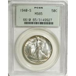 1940-S 50C MS65 PCGS