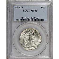1942-D 50C MS66 PCGS