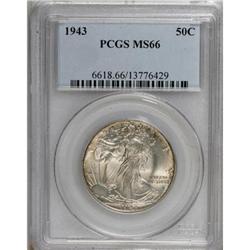 1943 50C MS66 PCGS