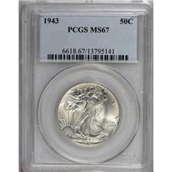 1943 50C MS67 PCGS
