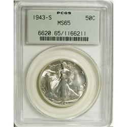 1943-S 50C MS65 PCGS