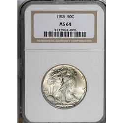 1945 50C MS64 NGC