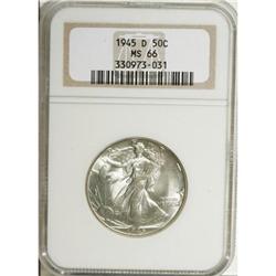 1945-D 50C MS66 NGC