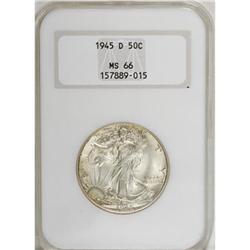 1945-D 50C MS66 NGC