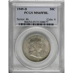 1949-D 50C Full Bell Lines MS65 PCGS