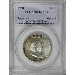 1950 50C Full Bell Lines MS66 PCGS