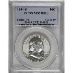 1954-S 50C Full Bell Lines MS65 PCGS