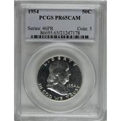 1954 50C Cameo PR65 PCGS