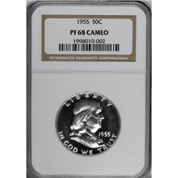 1955 50C Cameo PR68 NGC