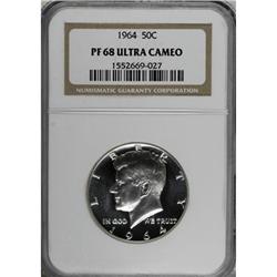 1964 50C Deep Cameo PR68 NGC