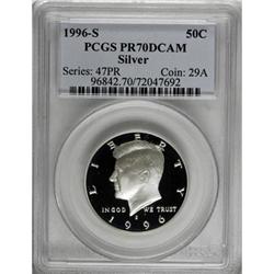 1996-S 50C Silver Deep Cameo PR70 PCGS