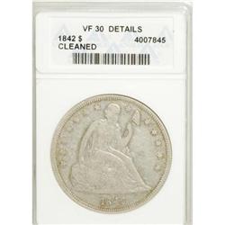 1842 $1 VF30 ANACS