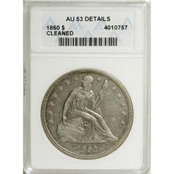1860 $1 AU53 ANACS