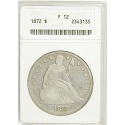 1872 $1 F12 ANACS