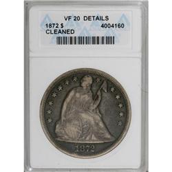 1872 $1 VF20 ANACS